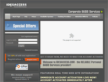 Tablet Screenshot of idesaccess.com